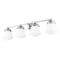 Z-Lite Vaughn Vanity, 4-Light, 7.75 In.W x 31.5 In.L x 9.5 In.H, Chrome /Matte Opal 735-4V-CH - alternate 3